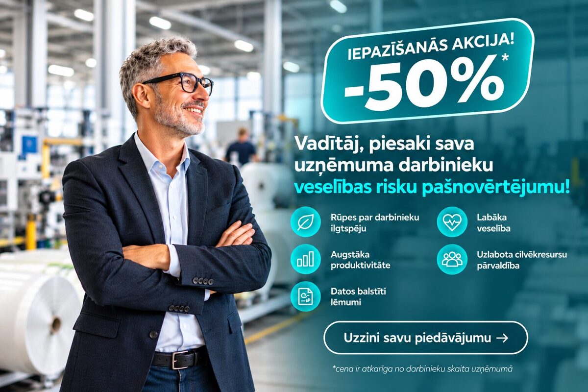 Iepazīšanās akcija -50%